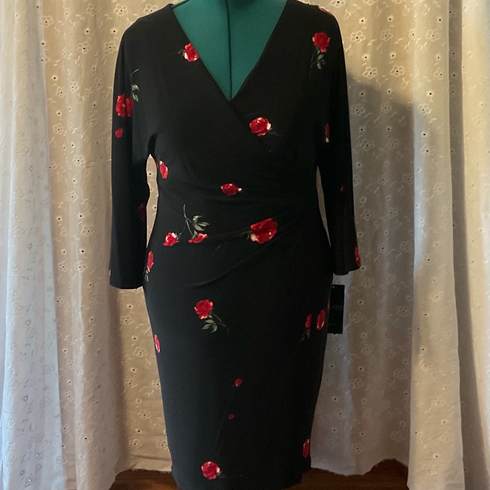 Faux Wraparound Dress